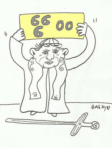 Cartoon: 600 year (medium) by yasar kemal turan tagged sign