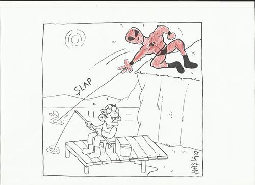 Cartoon: spaydrmen (medium) by yasar kemal turan tagged spaydrmen