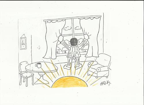 Cartoon: sun (medium) by yasar kemal turan tagged sun