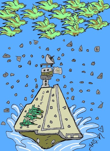 Cartoon: swiftlet birds (medium) by yasar kemal turan tagged swiftlet,birds