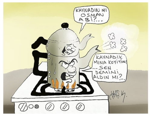 Cartoon: teapot (medium) by yasar kemal turan tagged teapot