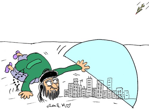 Cartoon: The spell is broken (medium) by yasar kemal turan tagged the,spell,is,broken