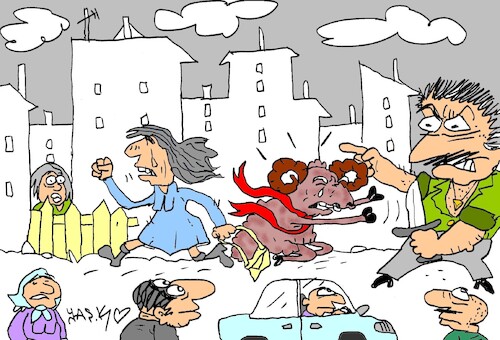 Cartoon: victim (medium) by yasar kemal turan tagged victim