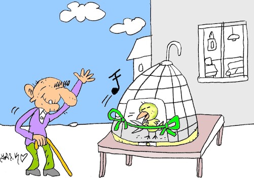 Cartoon: visit (medium) by yasar kemal turan tagged visit