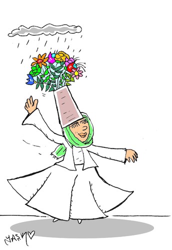 Cartoon: woman is abundance (medium) by yasar kemal turan tagged woman,is,abundance