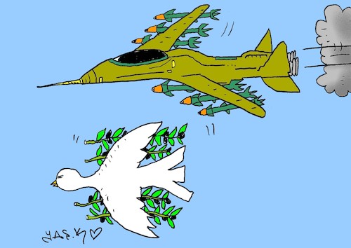 Cartoon: Yemen (medium) by yasar kemal turan tagged yemen