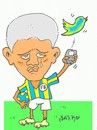 Cartoon: Alex de Souza-Twitter (small) by yasar kemal turan tagged alex,de,souza