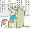 Cartoon: atm (small) by yasar kemal turan tagged atm