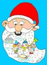 Cartoon: beard (small) by yasar kemal turan tagged beard,love,father,christmas,winter,children,snowman