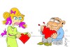 Cartoon: bite love (small) by yasar kemal turan tagged bite,love