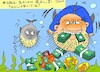Cartoon: blowfish (small) by yasar kemal turan tagged blowfish