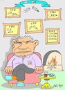 Cartoon: collection-retired (small) by yasar kemal turan tagged collection broken pen execution judge retired