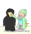 Cartoon: communication (small) by yasar kemal turan tagged communication,zealot,letter