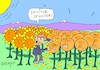 Cartoon: daisy fortune telling (small) by yasar kemal turan tagged daisy,fortune,telling