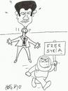Cartoon: Dictator Esad (small) by yasar kemal turan tagged dictator