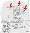 Cartoon: electricity hike (small) by yasar kemal turan tagged electricity,hike,turkey