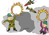 Cartoon: fire (small) by yasar kemal turan tagged fire