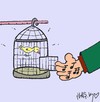 Cartoon: freedom (small) by yasar kemal turan tagged freedom