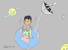 Cartoon: great loneliness (small) by yasar kemal turan tagged great,loneliness