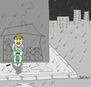 Cartoon: home (small) by yasar kemal turan tagged home,homeless,love