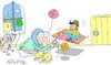 Cartoon: in an hour (small) by yasar kemal turan tagged in,an,hour