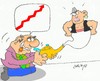 Cartoon: increase (small) by yasar kemal turan tagged increase