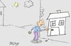 Cartoon: interior of the house (small) by yasar kemal turan tagged interior,of,the,house