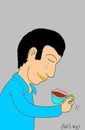 Cartoon: longing (small) by yasar kemal turan tagged longing,love,coffee,turkish