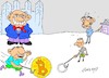 Cartoon: make dirty money (small) by yasar kemal turan tagged make,dirty,money