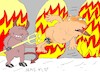 Cartoon: ready fire (small) by yasar kemal turan tagged ready,fire