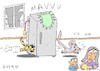 Cartoon: refrigerator sales (small) by yasar kemal turan tagged refrigerator,sales