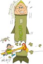 Cartoon: Russian collapse (small) by yasar kemal turan tagged russian,collapse