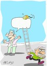 Cartoon: sabotage (small) by yasar kemal turan tagged sabotage,thought,bomb,enemy,expression