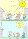 Cartoon: very hot (small) by yasar kemal turan tagged very,hot,sun,weather,break