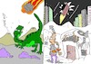 Cartoon: what destroyed the dinosaurs (small) by yasar kemal turan tagged what,destroyed,the,dinosaurs