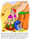 Cartoon: Getting away from it (small) by carrtoons tagged sex,outdoors,lonliness