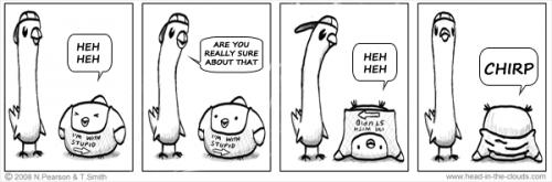 Cartoon: Downside up (medium) by timns tagged humor,comic,furry,kids
