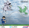 Cartoon: Saudi soccer team and the Thai E (small) by adwan tagged saudi soccer team and the thai elephant