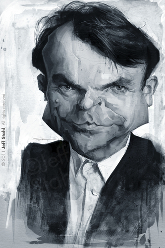 Cartoon: Sam Neill (medium) by Jeff Stahl tagged sam,neill,actor,jurassic,park,jeff,stahl,illustration,caricature,digital,painting,freelance,lille,cambrai,nord