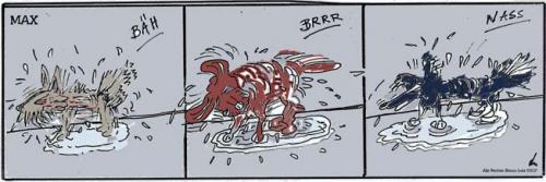 Cartoon: Hundewetter (medium) by Lutz-i tagged wetter,hunde,regen