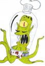 Cartoon: Kodos (small) by pecurone tagged simpsons