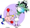Cartoon: Punch! (small) by Zeb tagged boxer punch monster