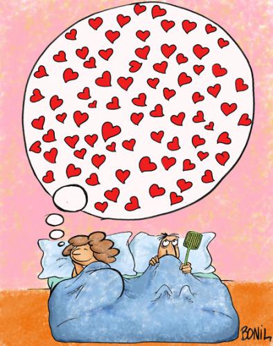 Cartoon: Love love love... (medium) by BONIL tagged love,bonil