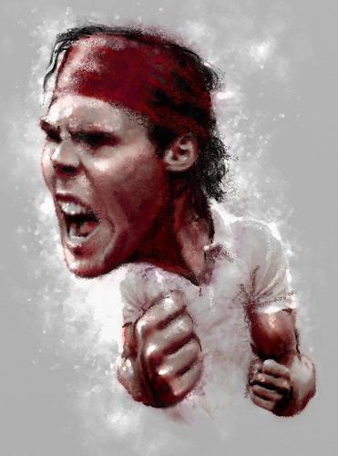 Cartoon: Nadal (medium) by AudreyD tagged nadal,tennis,champion,audrey,dugan,sport,caricature