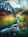 Cartoon: Mühle - Mill (small) by alesza tagged mill,mühle,landscape,nature,concept,painting,digital,illustration,environment,mountain,river,water,light