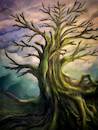 Cartoon: Zweites Leben (small) by alesza tagged tree landscape nature digital painting illustration environment colorful earth fantasy