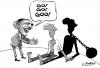 Cartoon: obama and africa (small) by King Kinya tagged obama