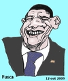 Cartoon: Obama (small) by Fusca tagged obama,politicians,usa,international,dictatorships,subimperialism