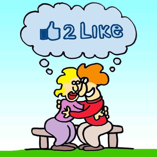Cartoon: Love (medium) by fragocomics tagged facebook,zuckerbook,love,like,facebook,netzwerk