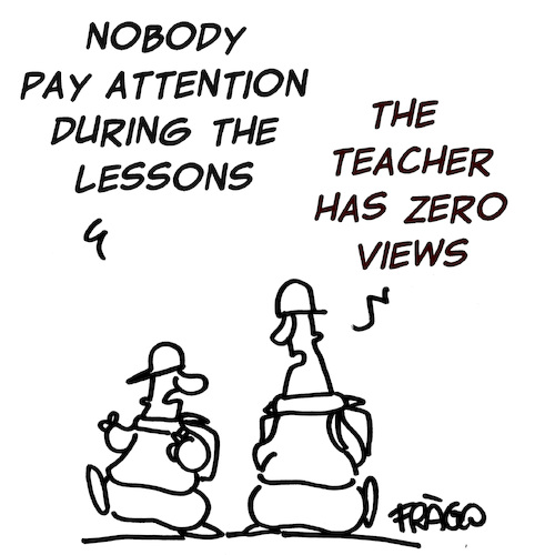 Cartoon: pay attention to lesson (medium) by fragocomics tagged schoole,educational,education,schoole,educational,education
